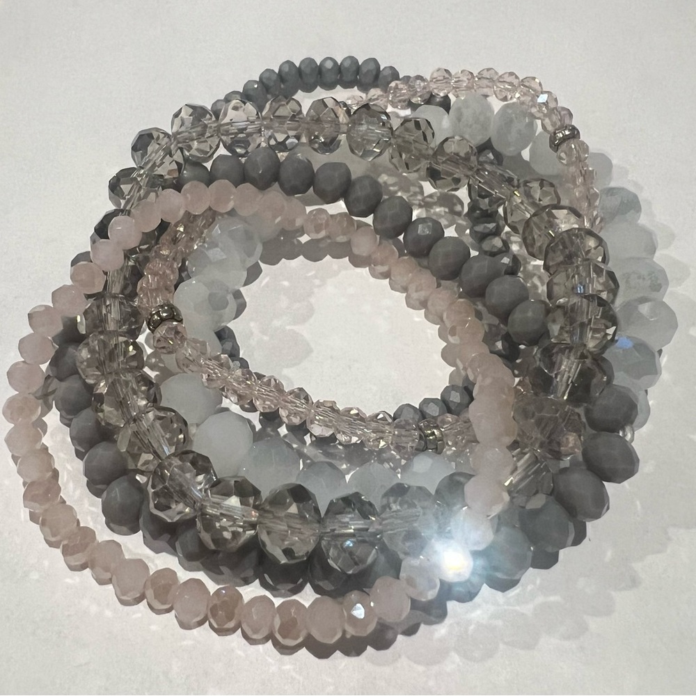 Elegant Multi-Color Beaded Bracelet Set